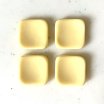 Cream Yellow Square Cabochons 