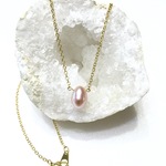 ❤️Pink pearl. 〜天然ピンク淡水パールのネックレス〜