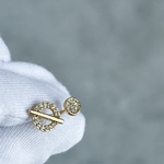 ジルコニア×アシンメトリー ピアス