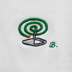 蚊取り線香の刺繍入りＴシャツ　男女兼用　6.2オンス