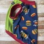 【完成品】ハンバーガー🍔柄✖️クール素材タンクトップ　フレブルMサイズ