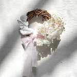 天使のリース👼桜カラー🌿アロマオイル付き🌿アロマストーンエンジェル 🕊️アロマストーンリース🪽
