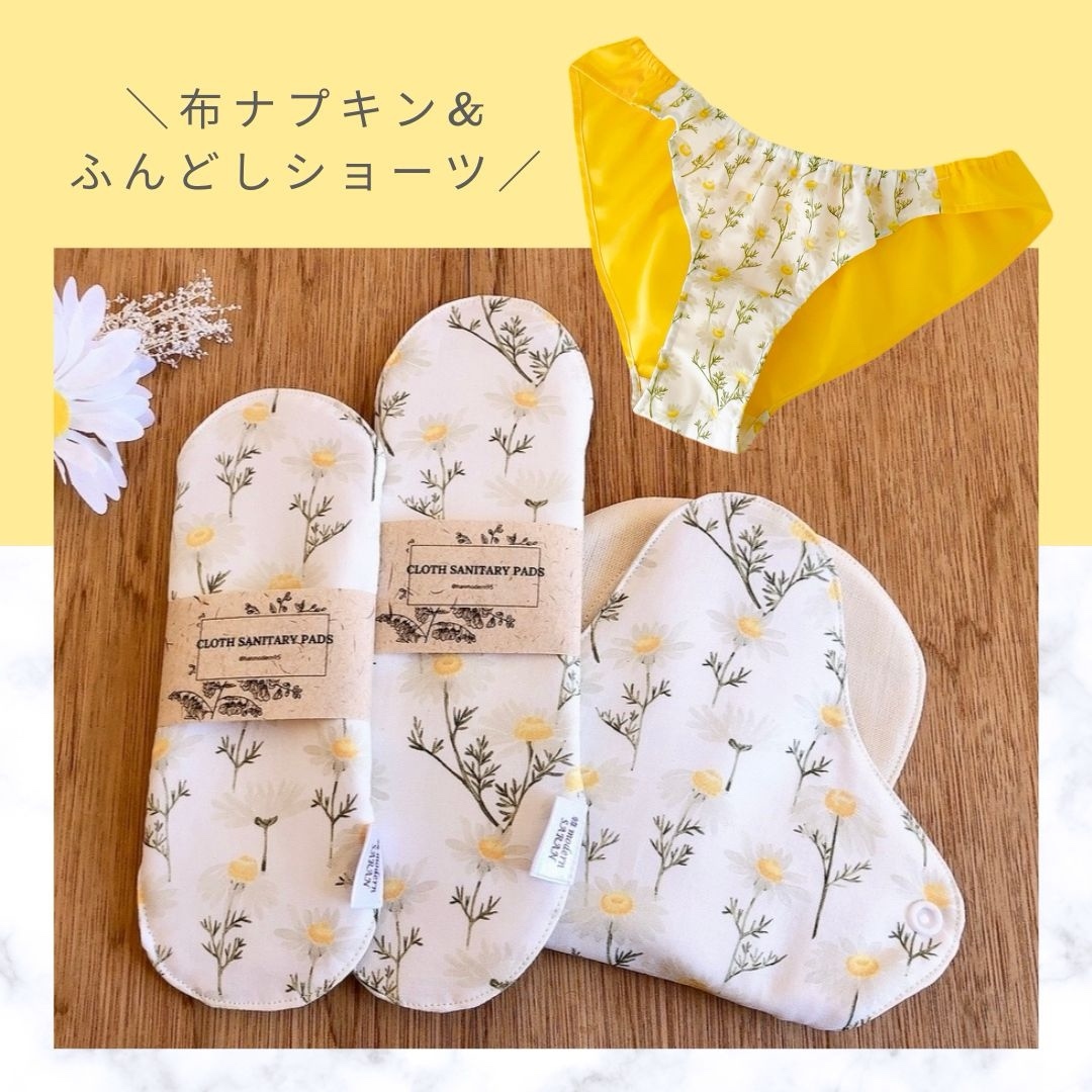 4枚セット 布ナプキン S,M,Lサイズ ふんどしパンツ ふんどしショーツ M