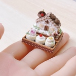 ミニチュア　お家ケーキセット　ハンドメイド