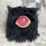 夢みがちな黒いもふもふ(桃色)