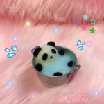 ☆SALE！¥1250→¥1080☆プールの中でゆらゆら水遊びふわぱん♡羊毛フェルトのふわふわパンダinミニプール☆
