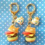 くまのハンバーガー·キーホルダー