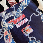 i様ご予約/鯛束ね熨斗文様ドビー格子織×帆布10号茜色/トートバッグ/手提げトートバッグ/RUBEN/検索
