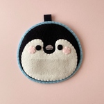 フェルト名札　FELT PENGUIN NAME TAG 子供用　キッズネームタグ　可愛いフェルト　バッグチャーム、目印 