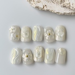 𝐬𝐢𝐳𝐞 𝐨𝐫𝐝𝐞𝐫： うるうるフラワーのブライダルネイル