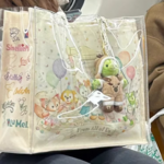 通勤トートバッグ春日プリントキャラクターかわいい大容量ハンドバッグ
