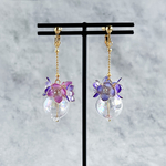 【ピアス】紫陽花とシャボン玉との揺れるピアス🫧