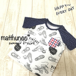 アウトレット!!夏の普段着☆男の子ラグランTシャツ☆スニーカー☆ギンガムチェックとお星様B