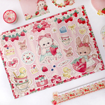 Cherish365【Happiness Strawberry Forest】コラージュペーパー / コラージュシート 5枚 CHO351