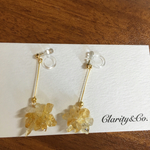 シトリン ピアス  イヤリング