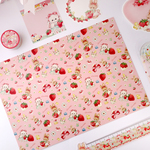 Cherish365【Pattern - Happiness Strawberry Forest】デザインペーパー / ラッピングペーパー 10枚 CHO350