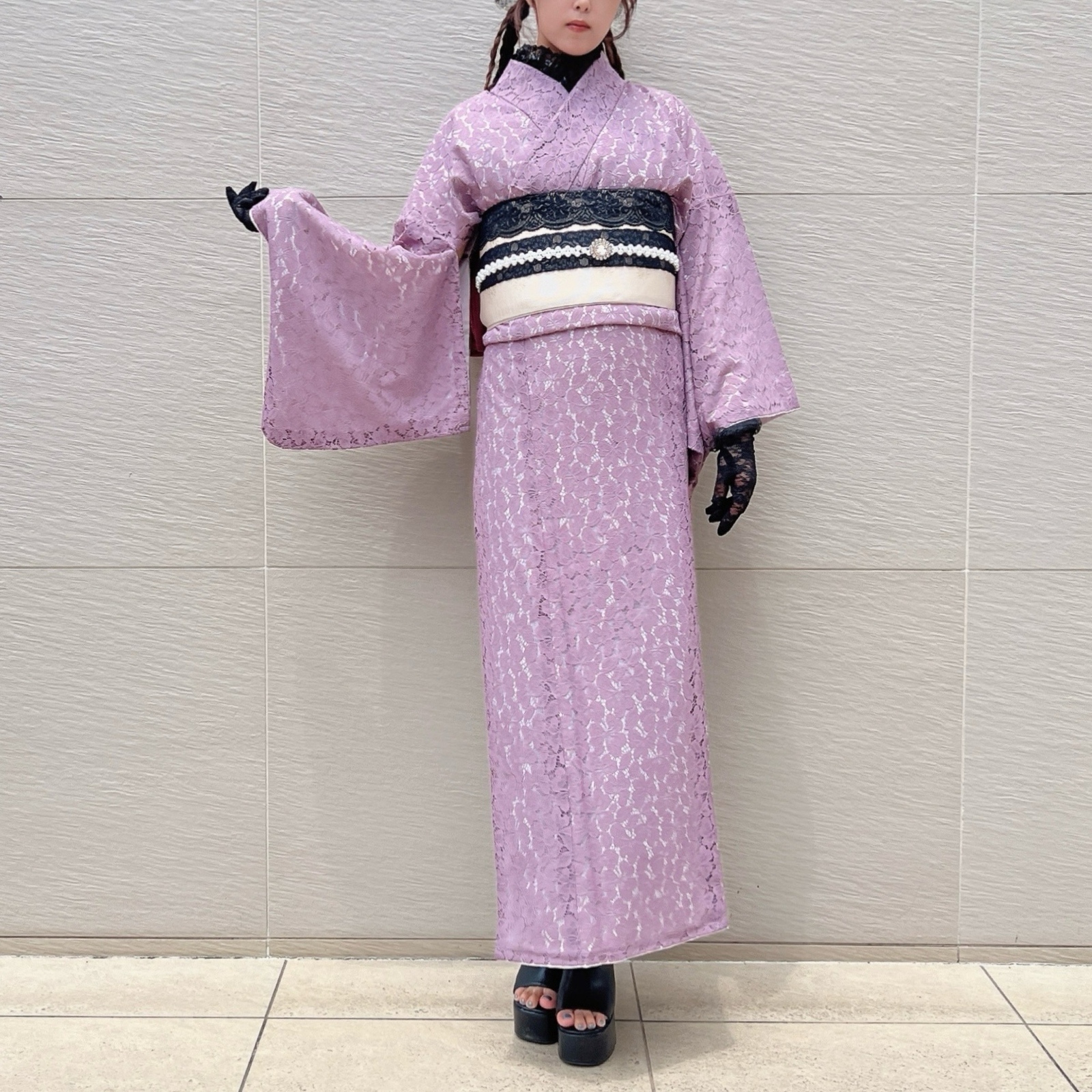 レース着物 マゼンタピンクレース - 雪花美 | minne byGMOペパボ 国内