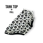 ★ベーシック型★タンクトップ★BLACKフラワー