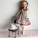 リカちゃん服(ワンピースと帽子)