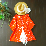 wガーゼ×backレース♪orangeチュニ