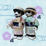 浴衣ワンピ　こだまでしょうか　ピンク