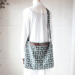 3WAYバッグ（anemone・ダークグリーン）ハンドメイド・ミナペルホネン生地使用