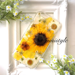 iPhone押し花ケースカバー