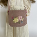 blythe リボン刺繍のバッグ(E)