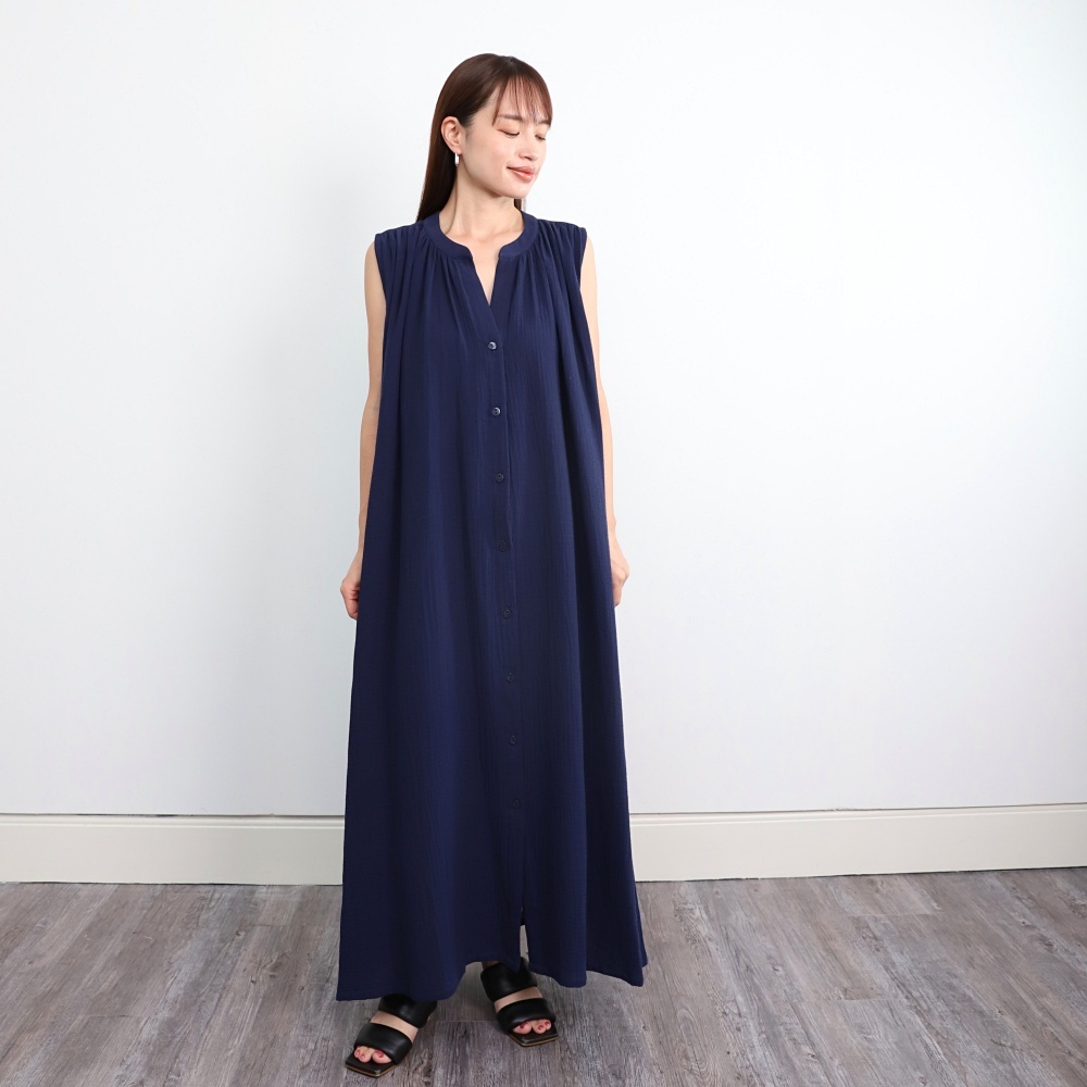 着物リメイク 有松絞りのウエストギャザーワンピース - メルカリ