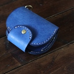 【g様ご予約品】小さな財布 ころころ財布 革財布 小さい財布 レザー財布 ミニ財布 オールコバルト