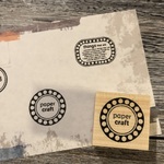 【コラボ】paper craft ナチュラルver. - Natural ver. - [ラバースタンプ]【cona_3 × wood+orange】