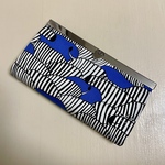 しまうまの長財布＊青
