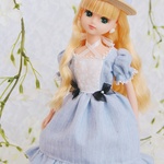 【LAMUNE's Lolita】ベイビーブルーのフリルワンピース