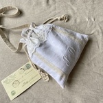 ymh...様専用ページです。whitework3WAYフランスアンティーク巾着バッグ*手刺繍*スズラン*ショルダー*モノグラム