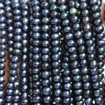 淡水パール  ブラック系 【染】7〜8mm