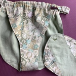 コットンサテン使用【北欧花柄】浅ばき、深ばき、S〜3Lサイズ、ふんどしパンツ  フンパン フンテイ  リンパよけショーツ 下着 普段ばき  mameパンティ