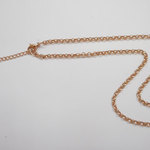 SHAREKI エポキシ樹脂粘土 レジン オリジナルアクセサリーパーツ ステンレス304ネックレスチェーン（ピンクゴールド） st-ne-c7-p