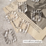 6個入)Bubble ring rectangle beads