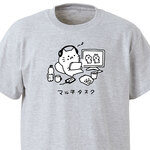 マルチタスク【アッシュ】ekot Tシャツ <イラスト：タカ（笹川ラメ子）>