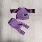 【受注】部屋着セット・パープル《ねんどろいどどーる/オビツろいど/標準/脚長》