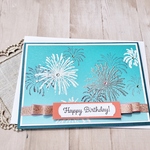 《花火モチーフの多目的カード》お誕生日・暑中見舞い・お祝いカードに♡
