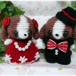 ✿ａ様オーダー分✿あみぐるみ✿カップル💑ビーグルちゃん♪