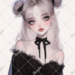 オリジナル人物ステッカー