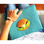 SALE☆  I ♥︎ hamburger clutch bag (Green) 