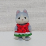 🍉刺繍糸 シルバニア赤ちゃん服