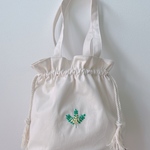 巾着ショルダーバッグ　刺繍