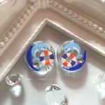 爽やかマリン.イルカ🐬おはじきイヤリング.ピアス
