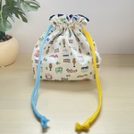 10色の紐から選べる 裏地付き お弁当袋 電車柄