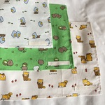 A4ランチョンマット3枚セット入園入学ランチクロスナフキン★ハシビロコウレッサーパンダキーウイ★縫い付けお名前幼稚園保育園幼児★ラッピングプレゼント誕生日クリスマスギフト