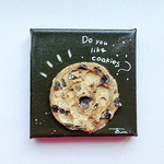 アクリル画『Do you like Cookies？』10㎝×10㎝